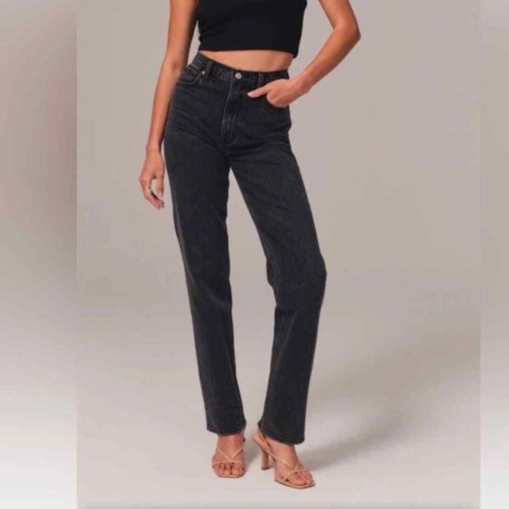 NWT Abercrombie the dad high rise jeans